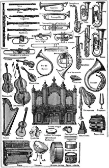 Viele musikalische Instrumente