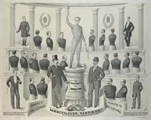 Vintage Clothing Illustrations Drucke: The various shapes of the human form that we provide for