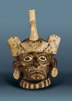 Pre Columbian Art Pieces Drucke: Vase portrait