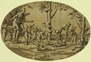 Chiaroscuro Art Drucke: Venus and cupids