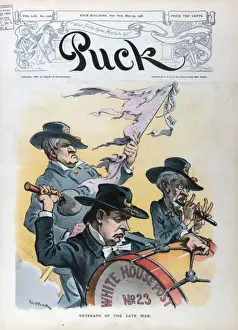 Puck Magazine Art Drucke: Veterans of the late war