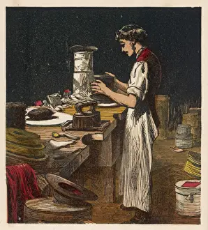 Viktorianischer Hutmaker 1867