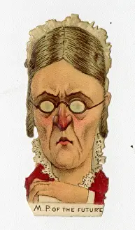 Suffrage Movement Art Drucke: Victorian scrap - MP of the future