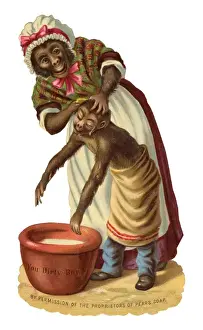 Humanised Animal Illustrations Drucke: Victorian Scrap, Pears Soap