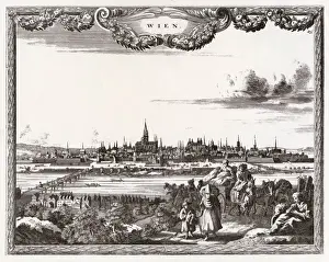 Vienna Cityscape Drucke: Vienna / Distant C1700