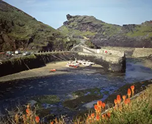 Blick auf Boscastle, Cornwall