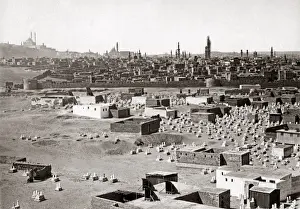 Egypt Travel Photography Drucke: View of Cairo, Egypt, circa 1880s