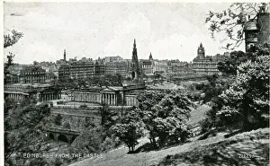 Blick vom Schloss, Edinburgh, Midlothian