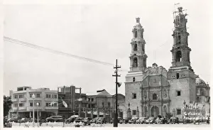 Latin America Architecture Drucke: View of Cathedral, Aguascalientes, Mexico