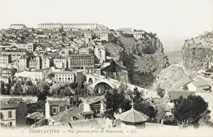 Drucke von Ein Blick auf den Bezirk Mansoura, Konstantin, Algerien Konstantin Drucke: Ein Blick auf Konstantin, Algerien