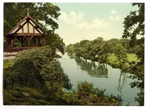 Nineteenth Century English Landscapes Drucke: View on the Dee, Chester, England