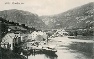 Norwegian Coastal Villages Drucke: View of Eide, Hardanger, Norway