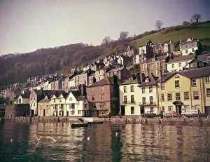 Blick vom Hafen, Dartmouth, Devon.