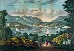 Hudson River Landscape Drucke: View on the Hudson - West Point