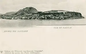 Greek Historical Sites Drucke: View of Nafplio, Greece