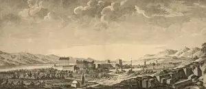 UNESCO World Heritage Site Baalbek Drucke: View of the ruins at Baalbec