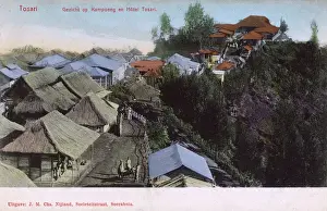 Dutch East Indies Architecture Drucke: View of Tosari, East Java, Indonesia