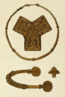Drucke von Nordische Artefakte aus der Wikingerzeit Waffen Und Rüstungen Der Wikinger Drucke: Vikingskunstgegenstände