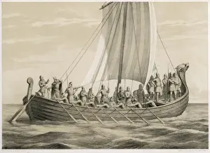 Nordische Mythologie Drucke: Vikingsschiff (Lübeck)