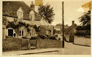 Southampton Drucke: Die Siedlung in Droxford, Southampton, England