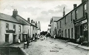 Drucke von Der Dorf , Halberton , Tiverton , nahe Willand , Devon , England . Datum : 1917 Willand Drucke: Die Siedlung, Halberton, Devon