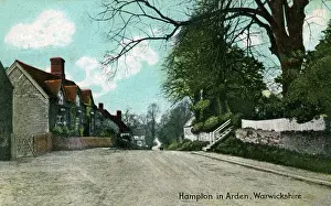 Warwickshire Drucke: Das Dorf, Hampton in Arden, Warwickshire