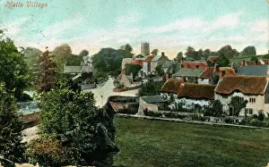 Drucke von Die Siedlung in Mells bei Frome nahe Radstock im Vereinigten Königreich von Großbritannien und Nordirland (Somerset), England. Datum: 1905 Radstock Drucke: Die Siedlung, Mells, Somerset