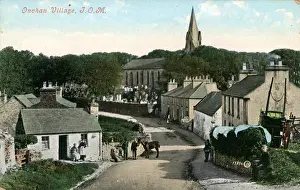 Isle Of Man Drucke: Die Siedlung, Onchan, Insel Mann