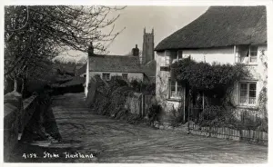 Gerahmter Druck : Der Dorf, Stoke, Devon Gerahmter Druck : Der Dorf, Stoke, Devon
