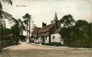 Drucke von Der Dorfplatz in der Gemeinde Witley bei Godalming nahe Milford im Land Hertfordshire (Surrey), England; Datum: 1907 Godalming Drucke: Die Dörferwiese, Witley, Surrey