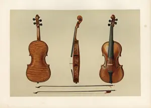 William Gibb Illustration Drucke: Violin bought by Samuel Hellier in 1679