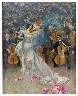 Fine Art Prints Online Drucke: Violin Concerto 1898