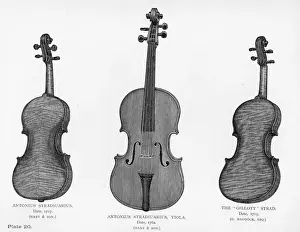 Zwei Geigen und eine Viola von Stradivarius