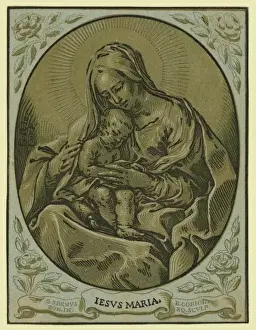 Chiaroscuro Painting Drucke: The Virgin and Child