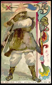 Ancient Germanic Tribes Drucke: Visigoth Chief Warrior