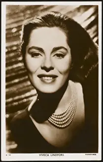 Swedish Film Stars Drucke: Viveca Lindfors / Warner