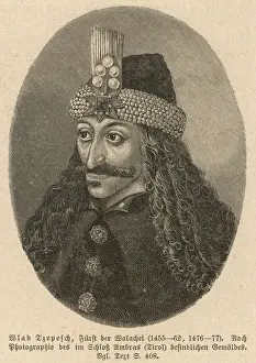 Drucke von Vlad Tepsich Prinz von Wallache regierte von 1455 bis 1462 und wiederholt von 1476 bis sieben Jahre nachher Gutes weiß was er in der Zwischenzeit getan hat Rumänien Drucke: Władisław Zaleski