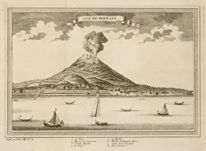 Indonesian Historical Landmarks Drucke: Volcano - Ternate