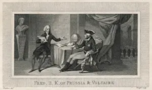 Historical Writer Portrait Drucke: Voltaire Neagle