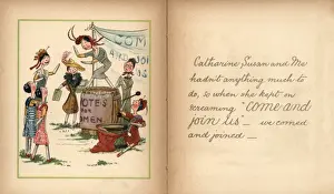 Suffrage Movement History Drucke: Votes for Catharine Susan and Me