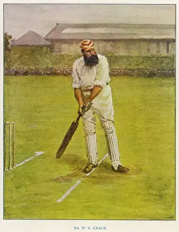 Kricket Drucke: W. G. GRACE