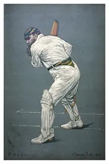 W G Grace Cricket Drucke: W G Grace - Cricketer