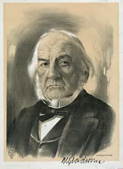 William Gladstone Portrait Drucke: W Gladstone