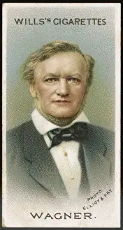 19th Century Music Artists Drucke: Wagner (Cigarette Card)
