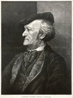 Famous Composers Biography Drucke: Wagner / Profile / Hat