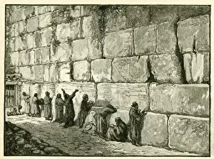 Holy Land Images Drucke: The Wailing Wall, Jerusalem