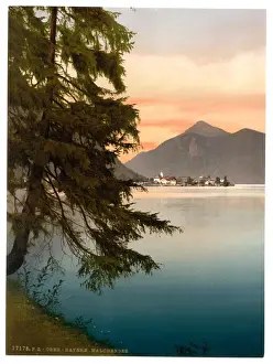 Nostalgic German Landscapes Drucke: Walchensee, general view, Upper Bavaria, Germany