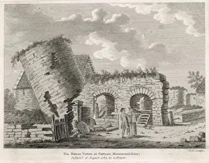 Gerahmter Druck : Wales / Caerleons Turm Gerahmter Druck : Wales / Caerleons Turm