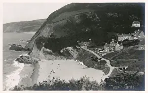 Drucke von Wales, Keredigien - Tresath (Kardiganscher Bucht), Datum ca. 1930er Jahre Wales Drucke: Wales, Keredigien - Tresath (Kardif-Bay)