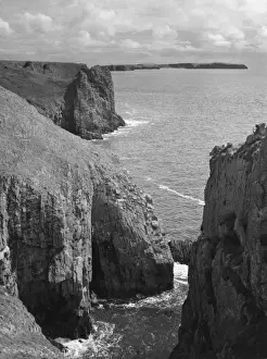 National Park Landscapes UK Drucke: Wales / Lydstep Point